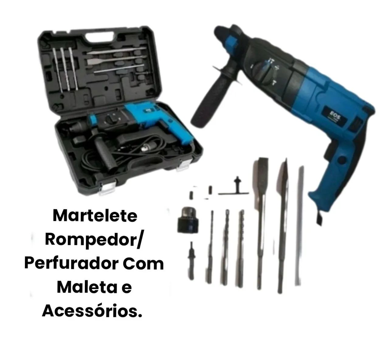 Martelete Rompedor/Perfurador 850W 220V Profissonal com Maleta e Acessórios. - Foto 3