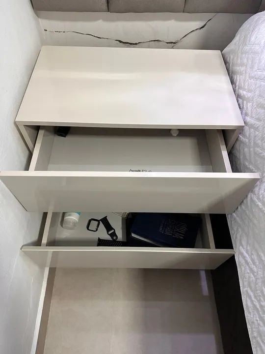 Combo - 2 criado mudo off white - Foto 2