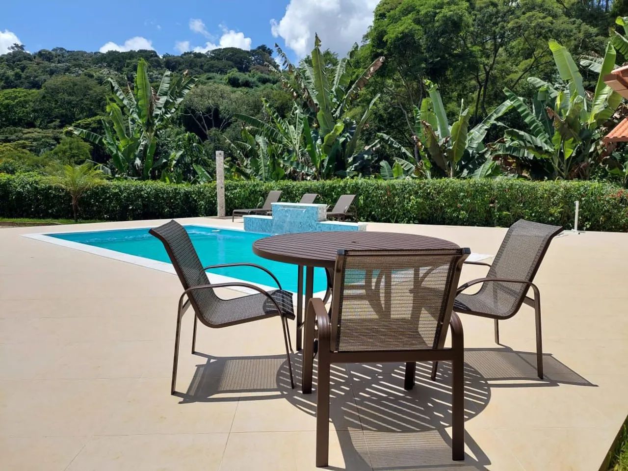Jogo de Mesa de Jardim 4 Cadeiras - Novo - Foto 5