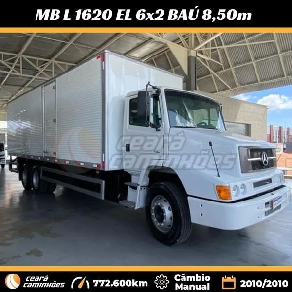 MB L 1620 6x2 2010/2010 Baú 8,50m