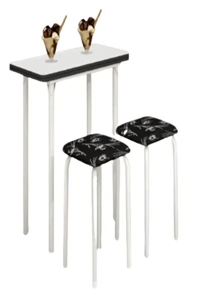Mesa Dobrável c/ 4 Banquetas Virtuga - Foto 2