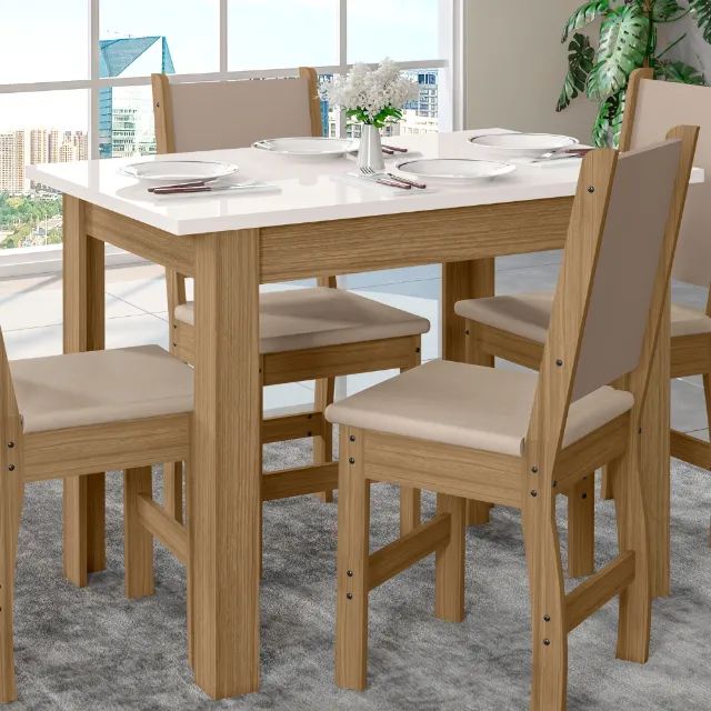 Mesa + 4 cadeiras Forne - Foto 3