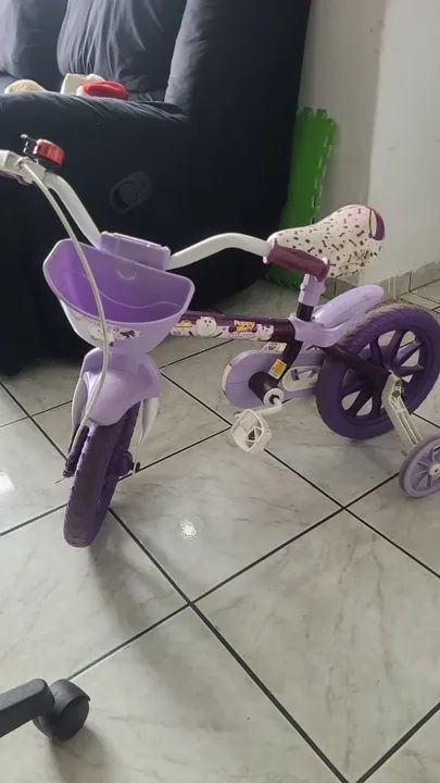 Bicicleta Infantil Rosa - 12 Polegadas - Foto 3
