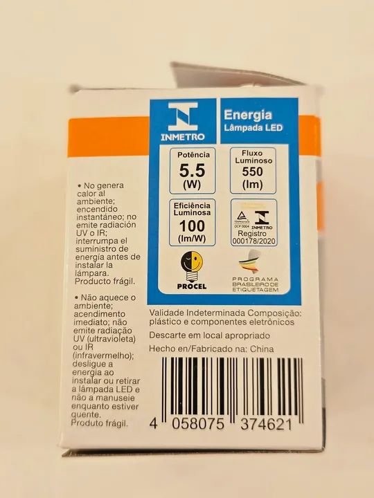 Lâmpada OSRAM led 5.5W 550lm - Foto 2
