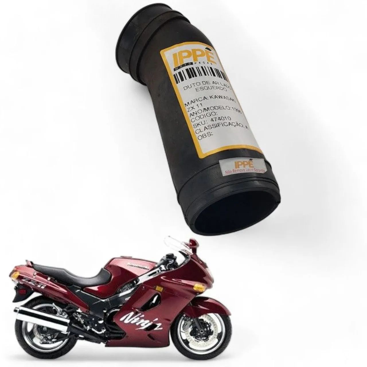 Duto DE AR Lado Esquerdo ZX 11 - Peças para motos - Guaporé