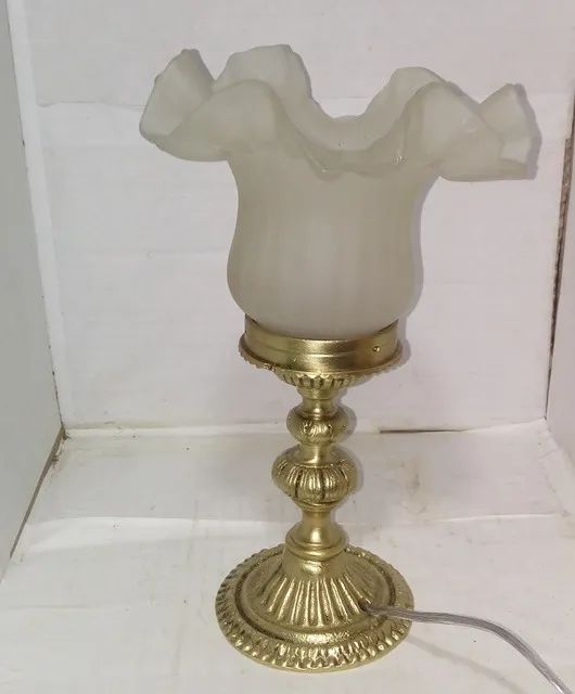 abajur tulipa fosca em bronze - Foto 5