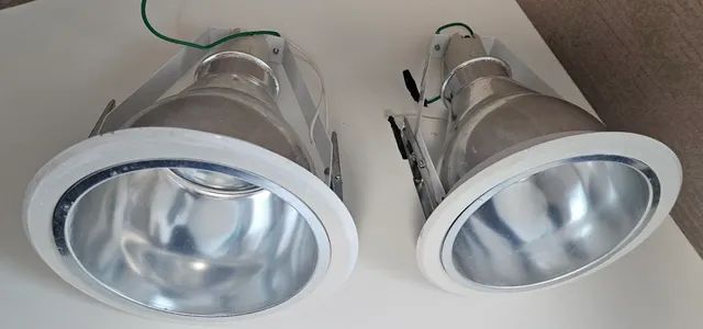 2 Luminárias de Aluminio de embutir sem vidro.  - Foto 4