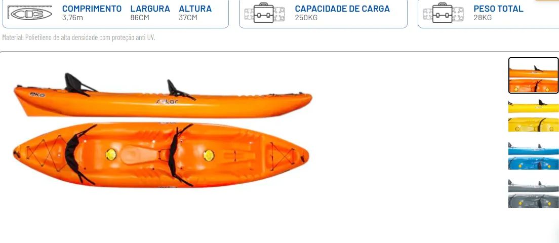 CAIAQUE SOLAR DUO HIDRO2EKO/ DIRETO DA FÁBRICA C/ GARANTIA E NF/ ENVIO RÁPIDO TODO BRASIL