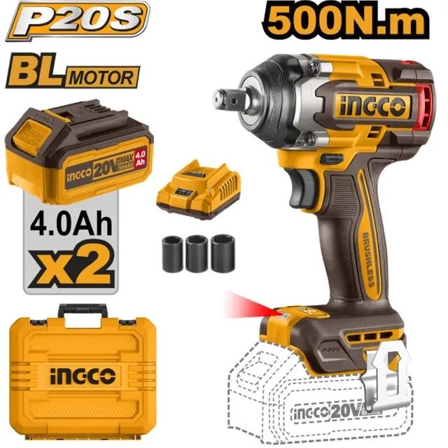 Chave de Impacto a Bateria 20v P20s Ciwli2050-9 Ingco - Foto 4