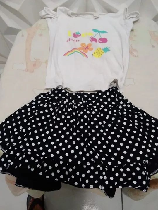 Lote de Roupas Infantis Feminina - Foto 4