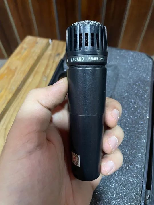 Microfone Arcano Renius-7 mini / 5 unidades com cabo - Foto 3