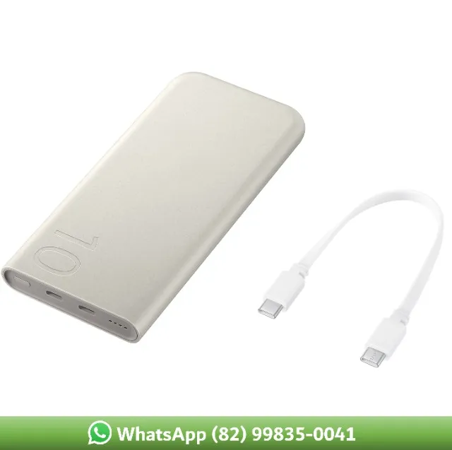power bank Samsung, Bateria Carregador 10000mAh, Super Rápida 25W