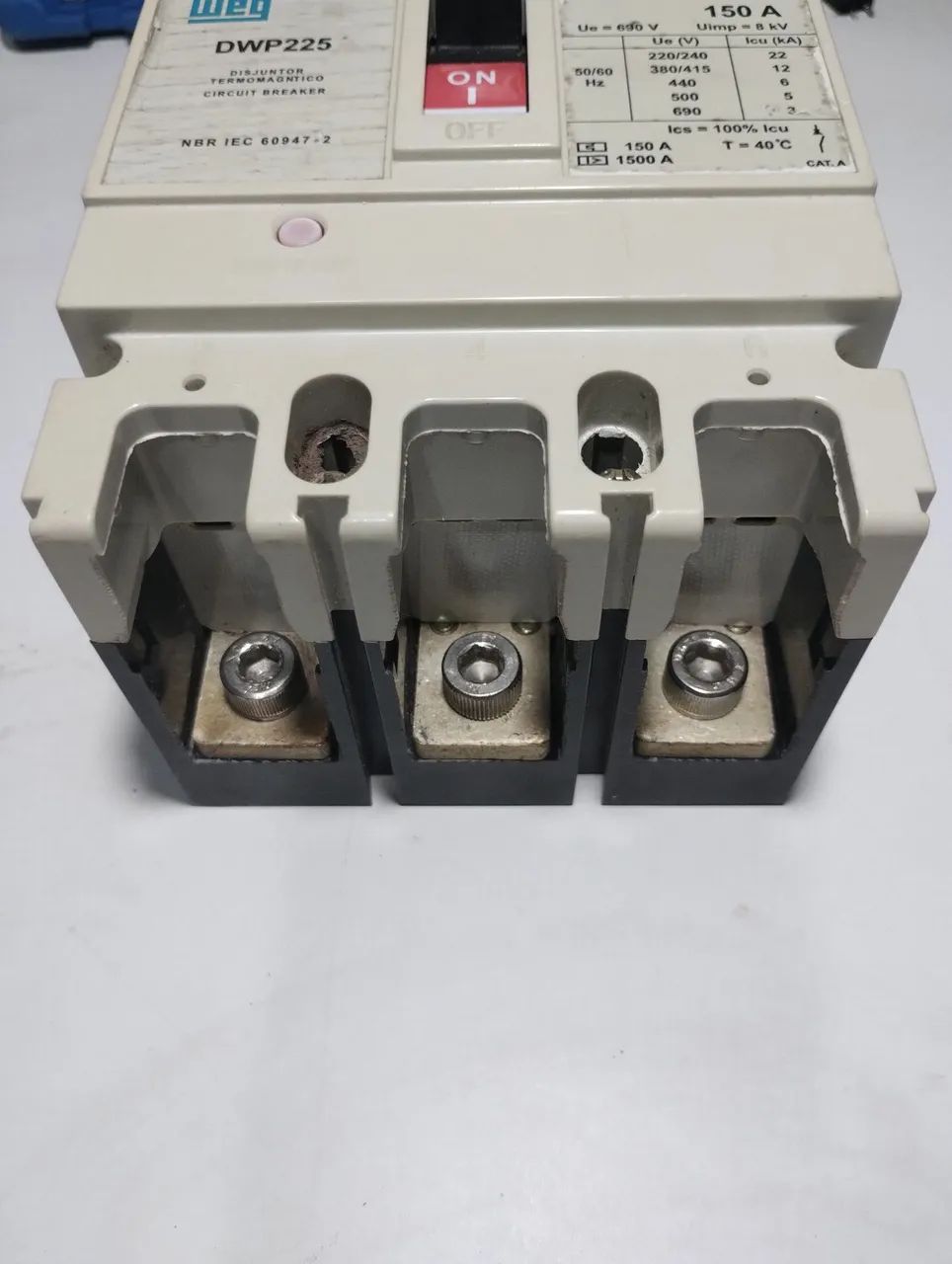 Disjuntor Termomagnético WEG DWP225-150-3 150A - Foto 2