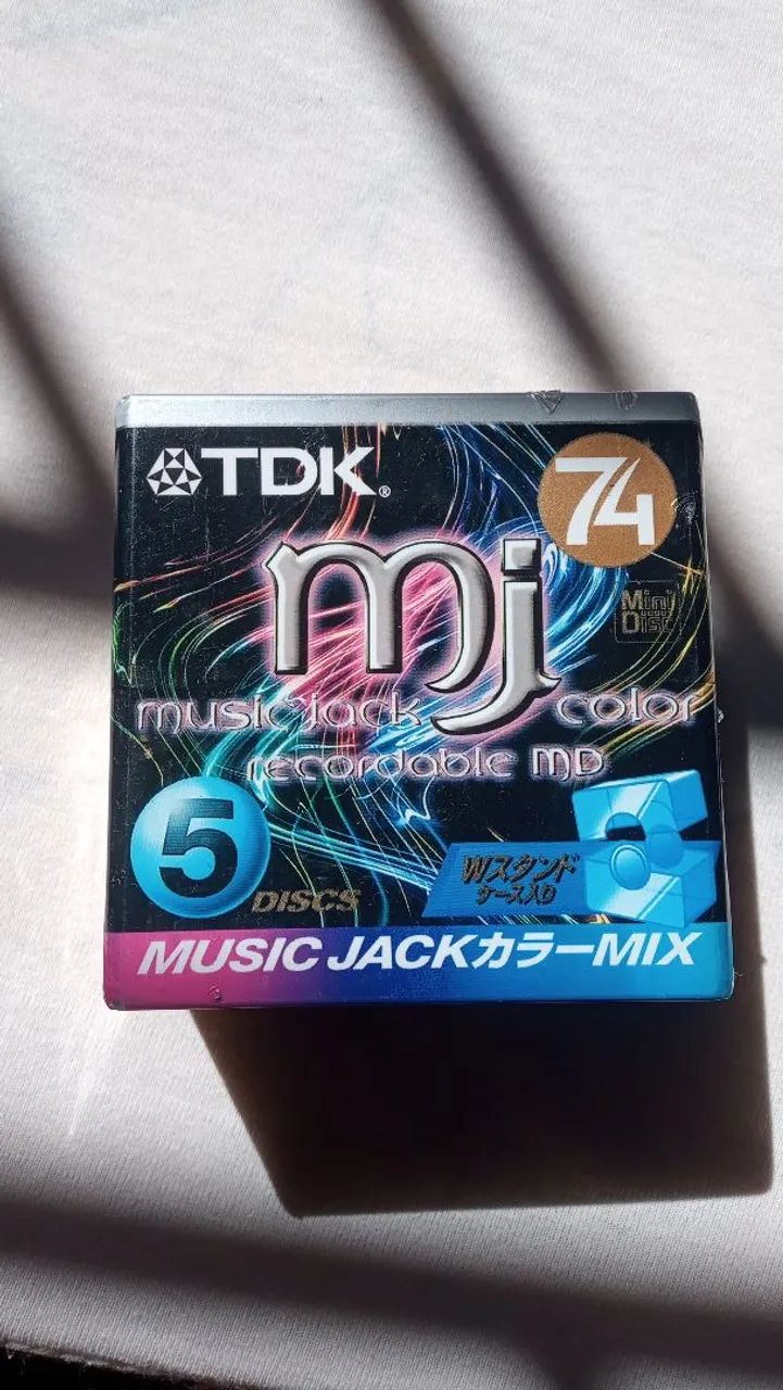 Mini Disc TDK Music Jack Color 74 minutos
