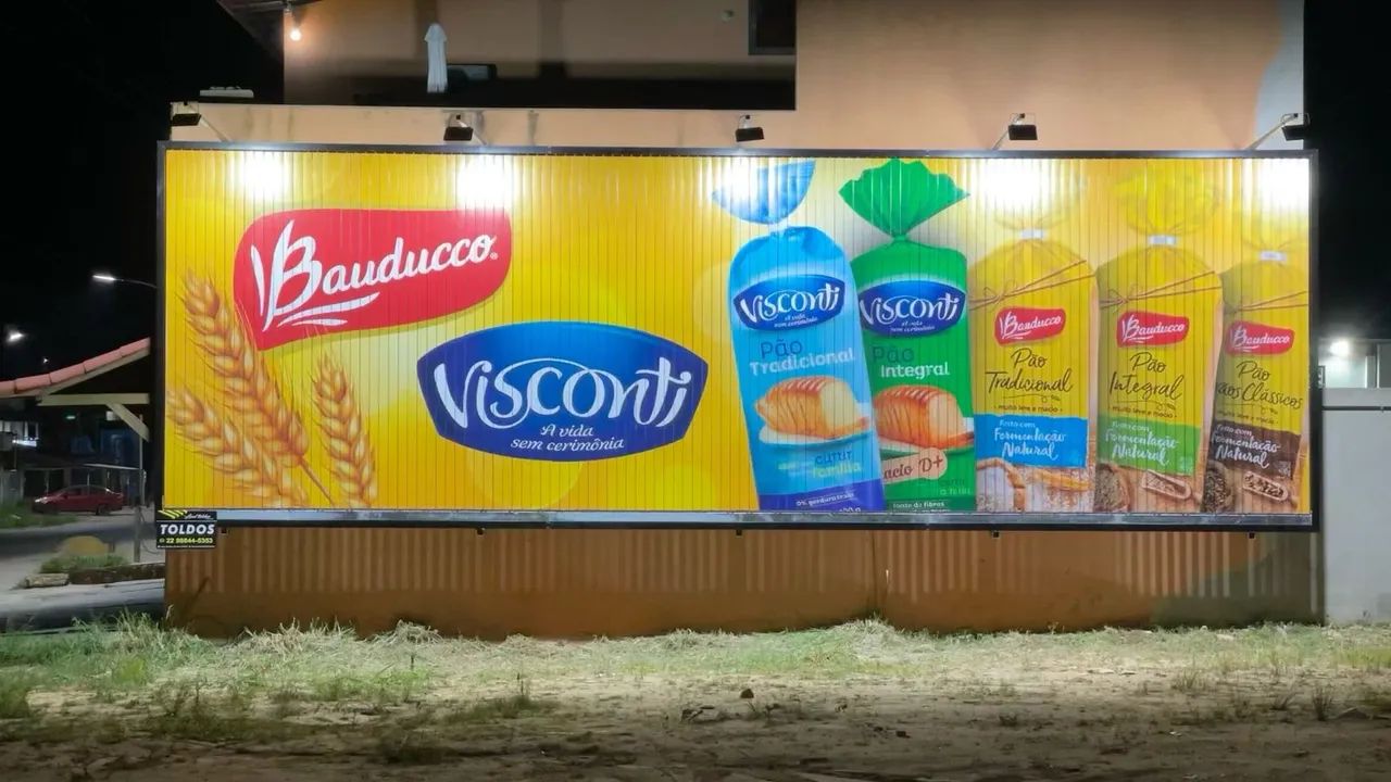 Placa rotativa 4x12 triedo outdoor tripla face - painel publicitário gigante - Foto 2
