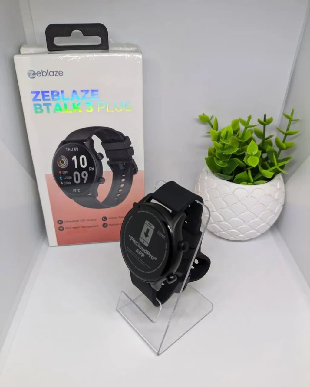 Smartwatch Zeblaze Btalk 3 Plus á Prova Dágua e com película  - Foto 4