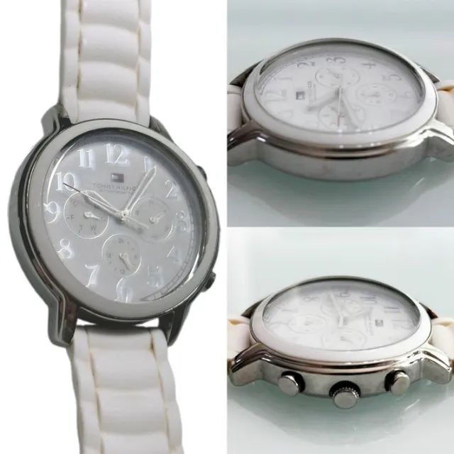 tommy hilfiger - relógio feminino branco - Foto 4