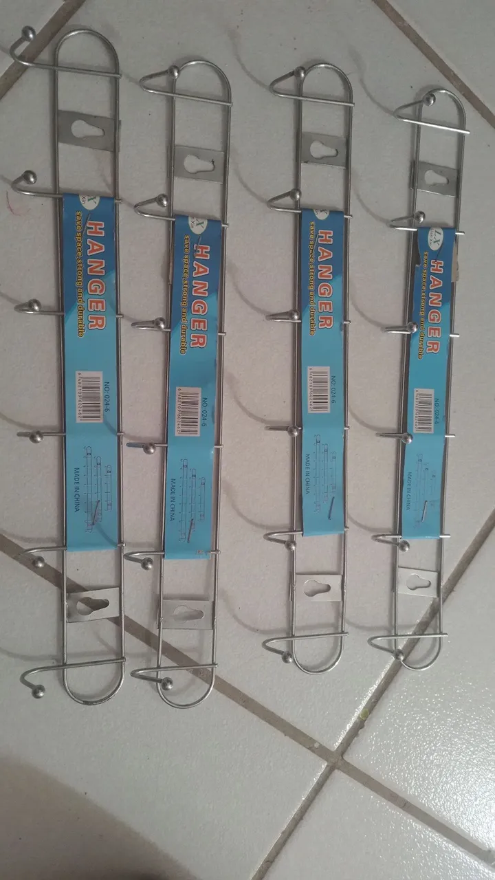 Cabideiro de Aço Inox para Organização