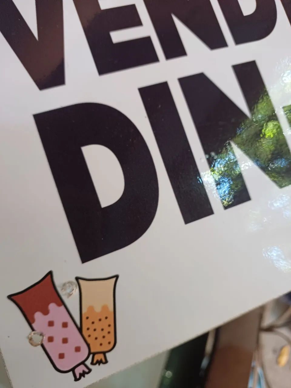 PLACA VENDE-SE DINDIN material resistente a prova de chuva e sol - Foto 4