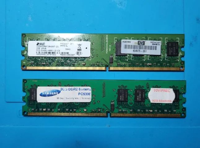 Kit Memória Ram DDR2 (8 unidades) - Foto 5