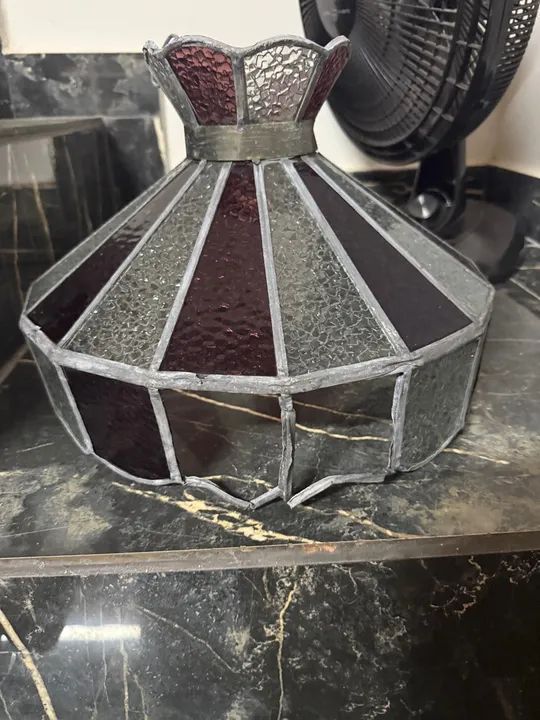 Lustre de vidro e estanho - Foto 3