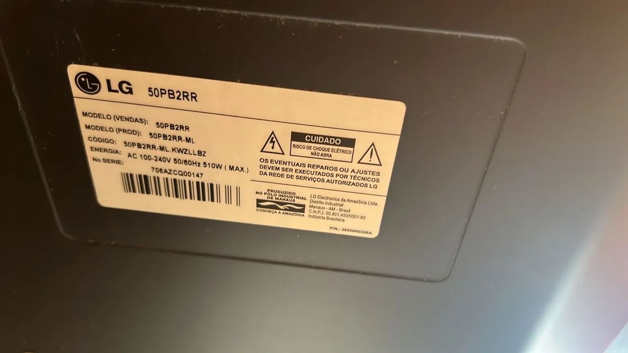 TV LG 50 Polegadas Em perfeito estado Bivolt - Foto 3