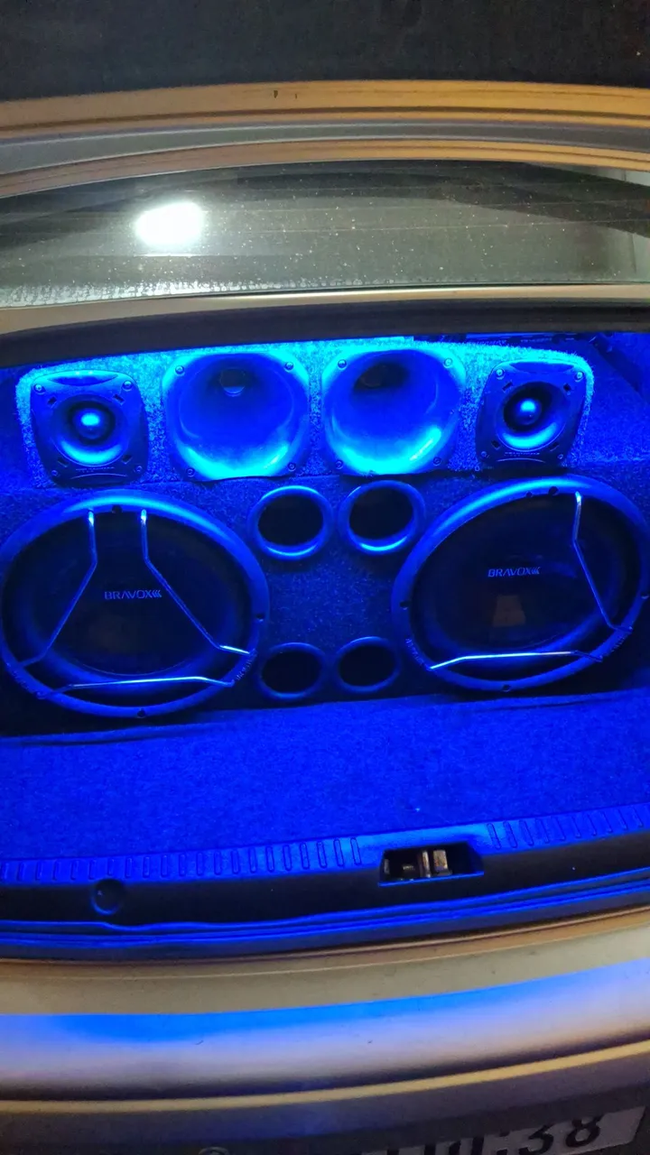 Som Automotivo Completo Bravox com LED