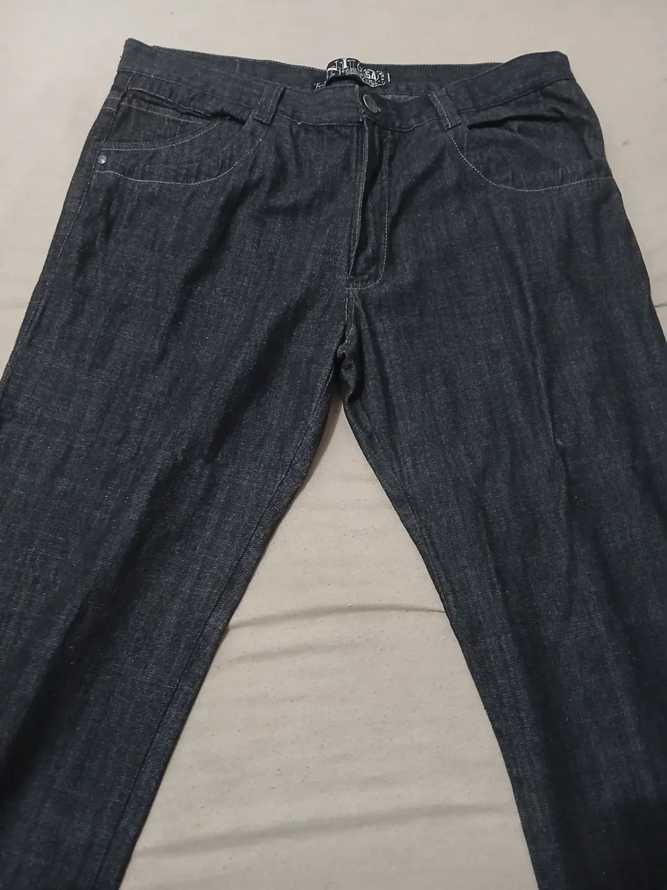 2 Calças Jeans Masculina Preta, 54