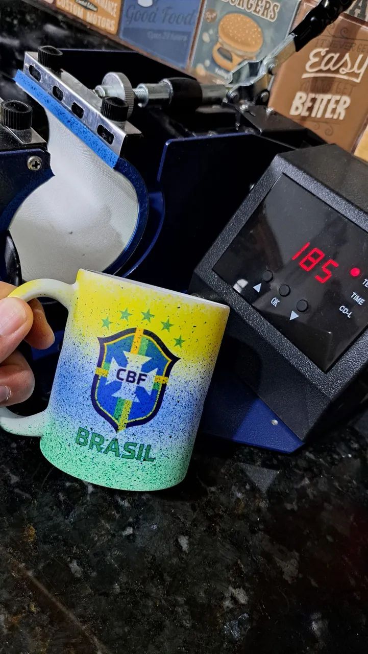 Máquina de estampar canecas - Foto 6