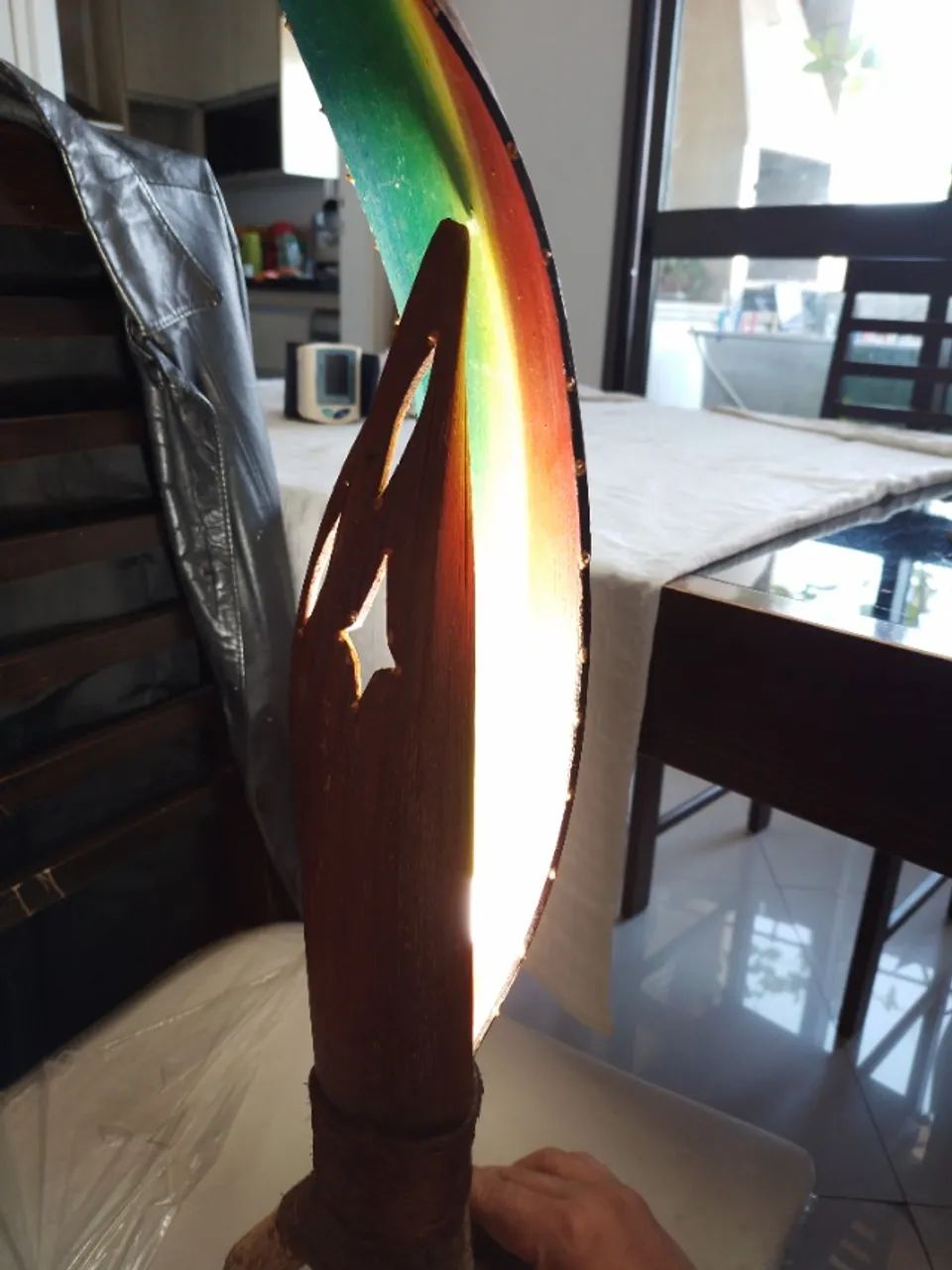 Luminária de mesa estilo praia