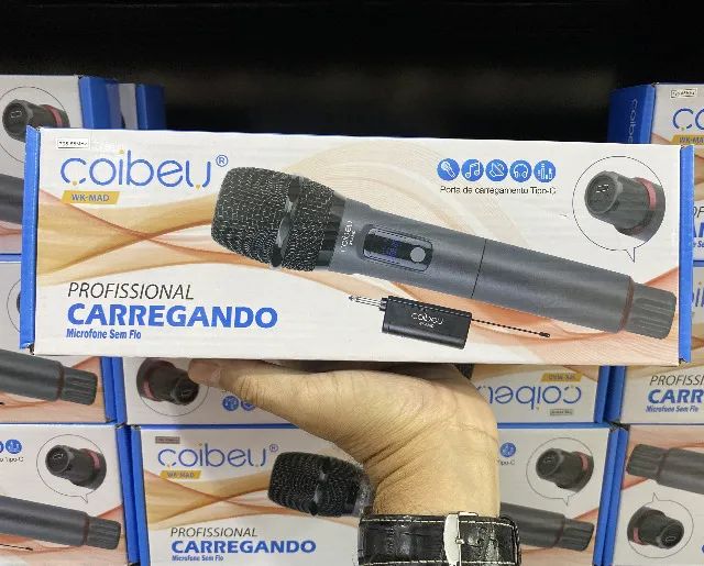 Microfone Sem Fio Profissional Coibeu WK-MAD (Recarregável Tipo-C) - Foto 5