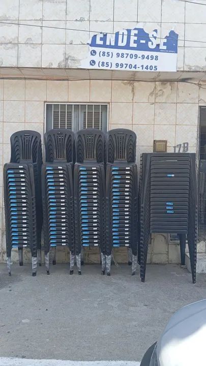 Cadeiras de plástico empilháveis para comércio - Foto 3