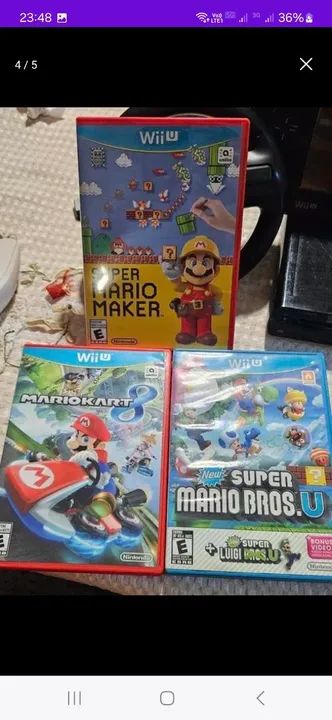Nintendo Wii U com jogos e acessórios - Foto 5