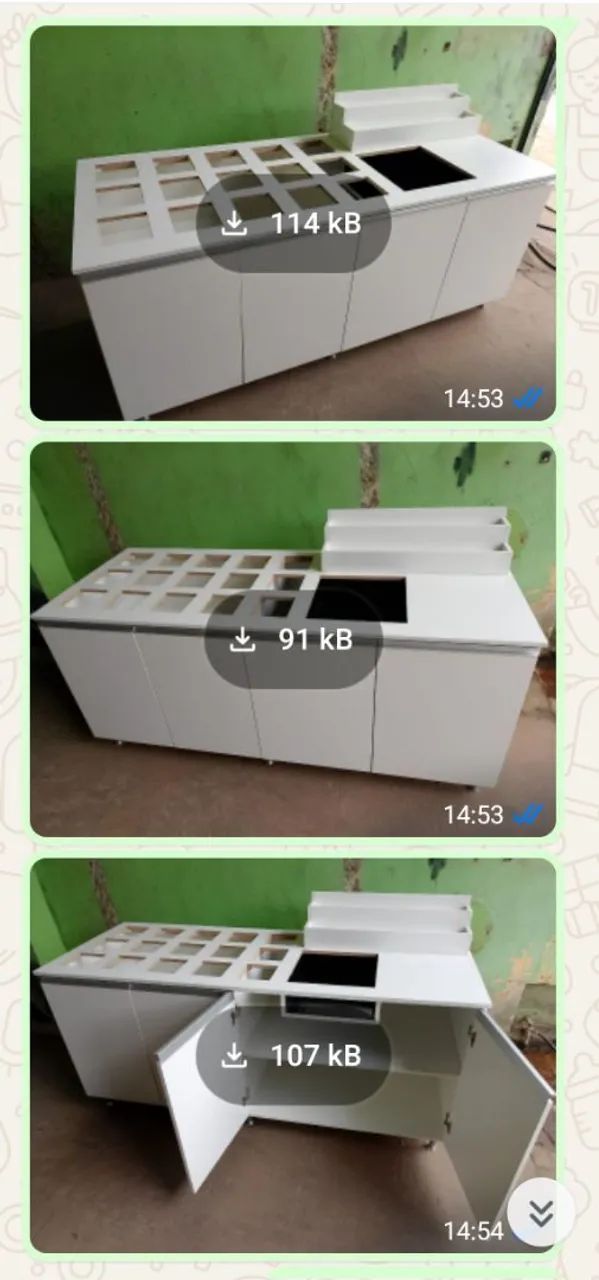   Expositor/ Buffet/ Balcão para sorveteria/ açaiteria/ adegas e móveis pra cafeteira - Foto 2
