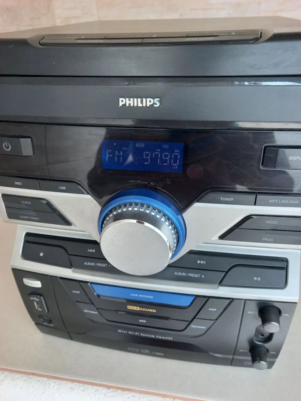 Mini System hi-fi Philips modelo FWM452X/78 com DEFEITO - Foto 2