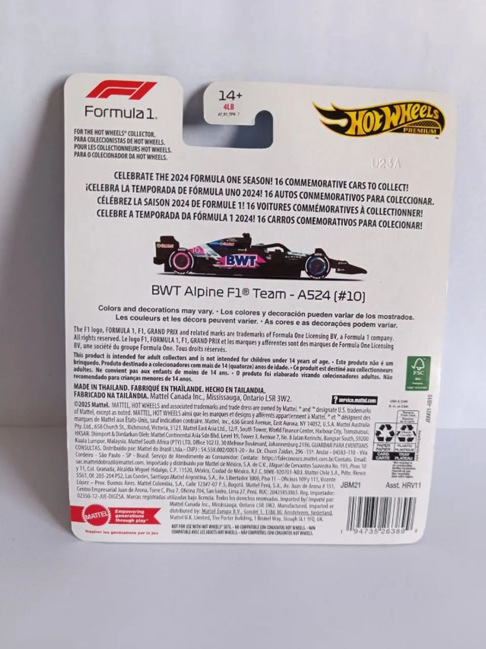 Hot Wheels F1 - BWT Alpine - A524(#10) - Foto 3