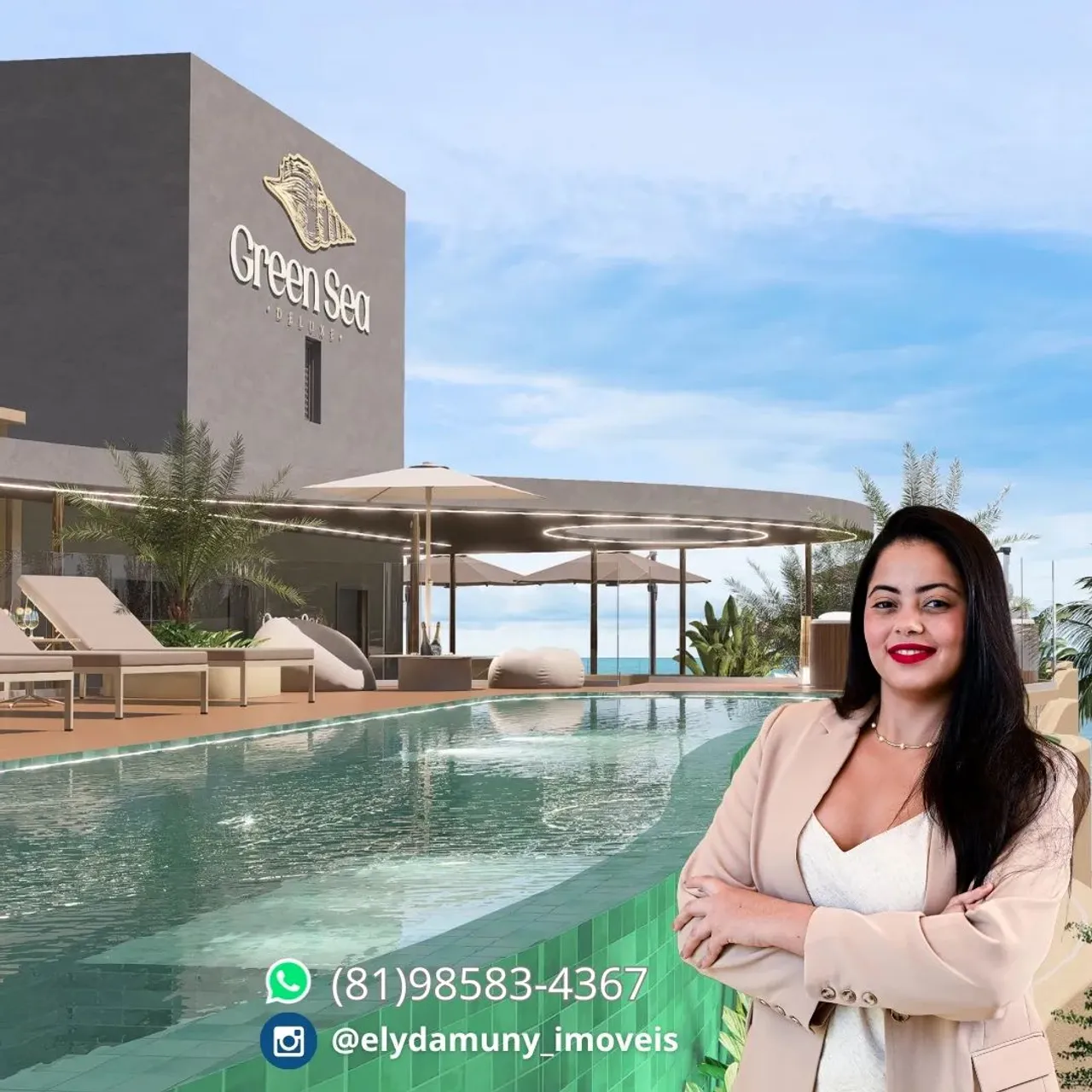 Oportunidade de Flats Studios com Ótimos Preços para Investir na Praia de Campas - Tamanda