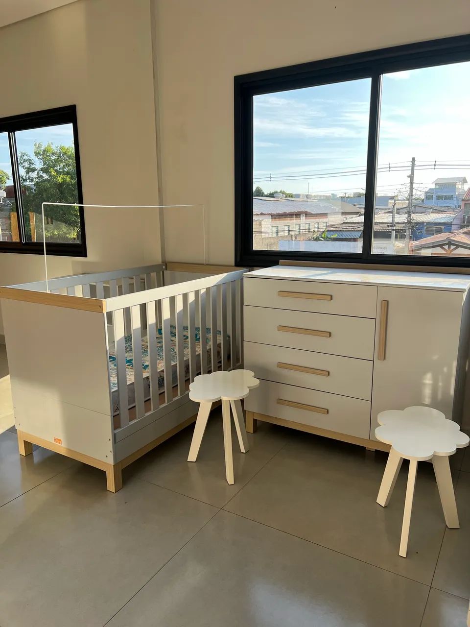 Comoda + Berço com Colchão BLACK WOW