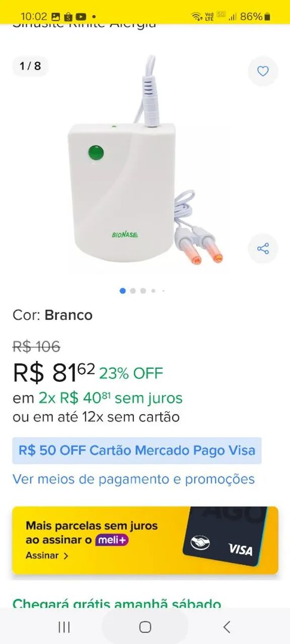 Aparelho para Desobstrução Nasal Biofase