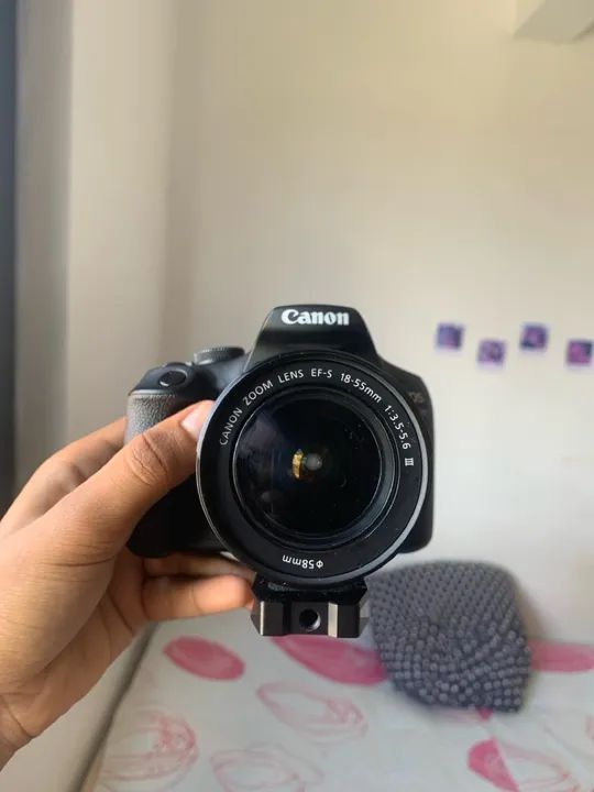 câmera profissional cânon t7 plus 