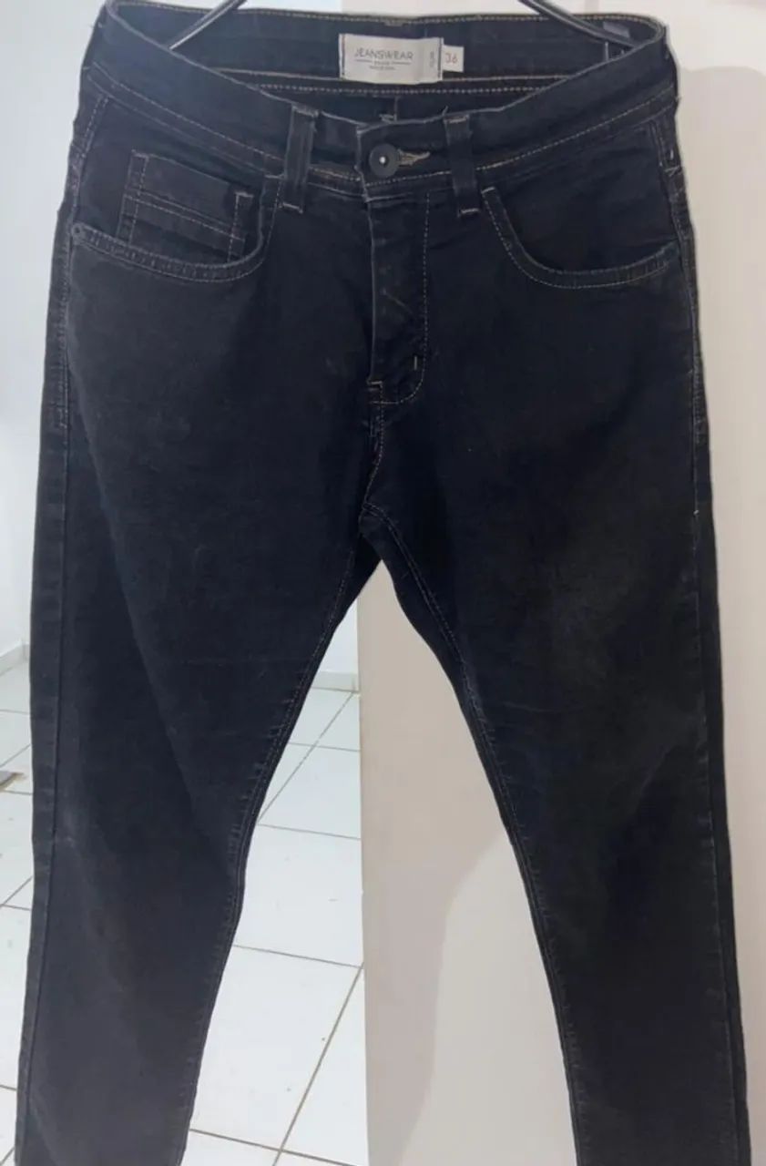 Calça Jeans Preta slim Jeanswear 