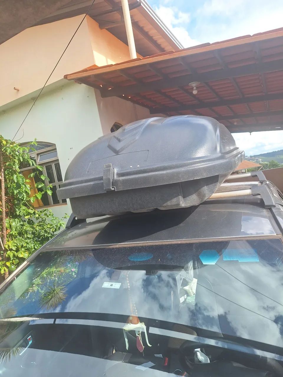 Bagageiro  de teto  500lt com suporte rack de aluminio - Foto 2