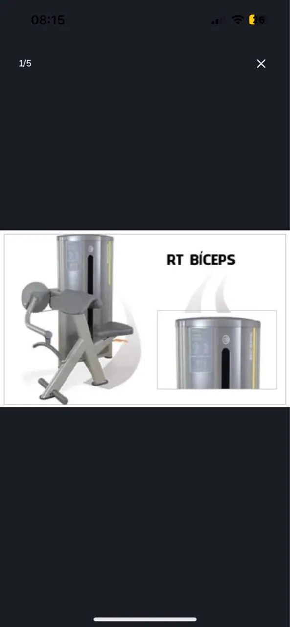 Aparelho de Bíceps RT - Academia e Musculação
