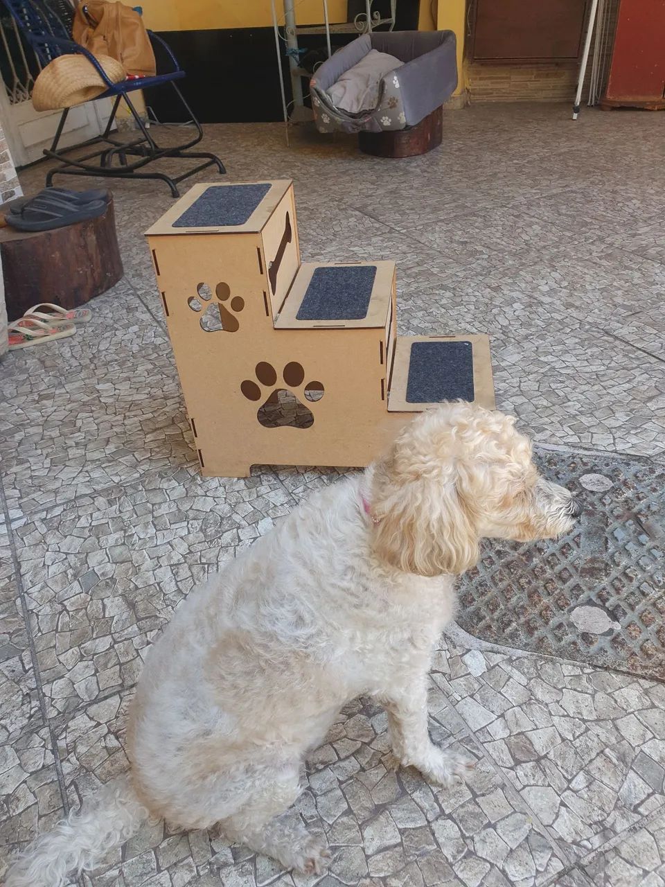 Escadinha para cachorro ? com 3 degraus - Foto 3