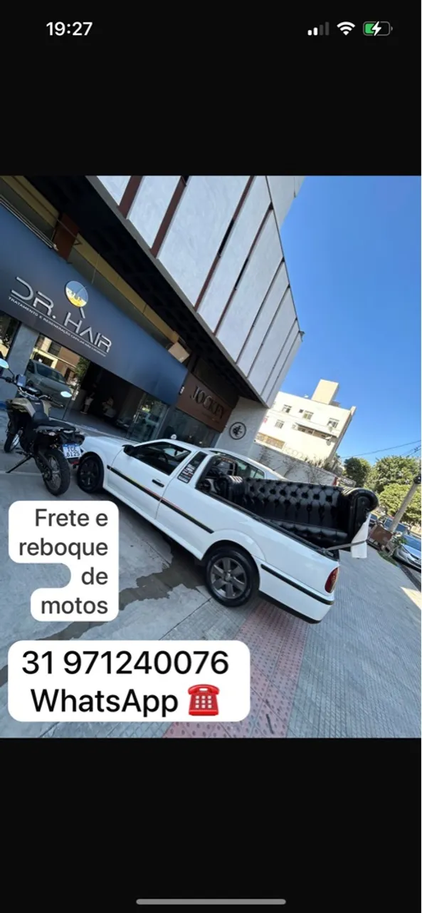 Reboque de motos e fretes