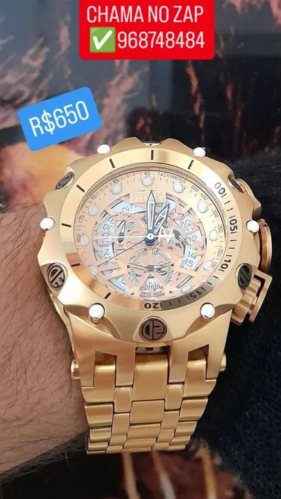 Relógio INVICTA SKELETON MODELO VENOM HIBRIDI MULTIFUNCIONAL  - Foto 2