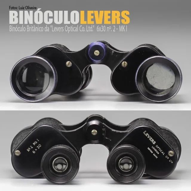 Binóculo Britânico da "Levers Optical Co. Ltd."  6x30 nº2. MK I (década 40)   - Foto 4