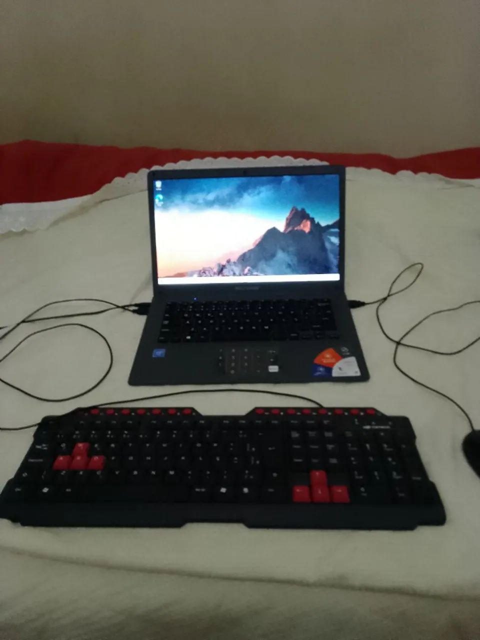 Multilaser Notebook with Used Gaming Keyboard and Mouse READ64312419592833121