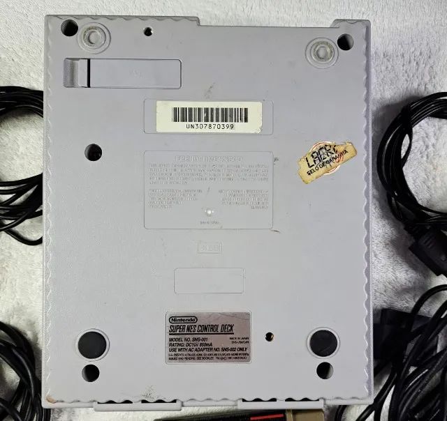 Console Super Nintendo Fat 2 controles Originais + Super Mario World Snes excelente estado - Foto 5