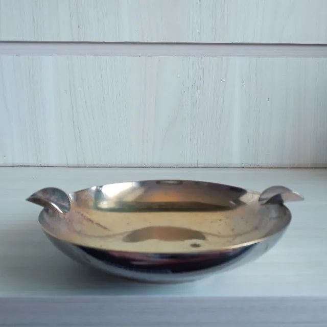 Antigo Cinzeiro Andino  Chileno  de Coleção em Metal  - Foto 4